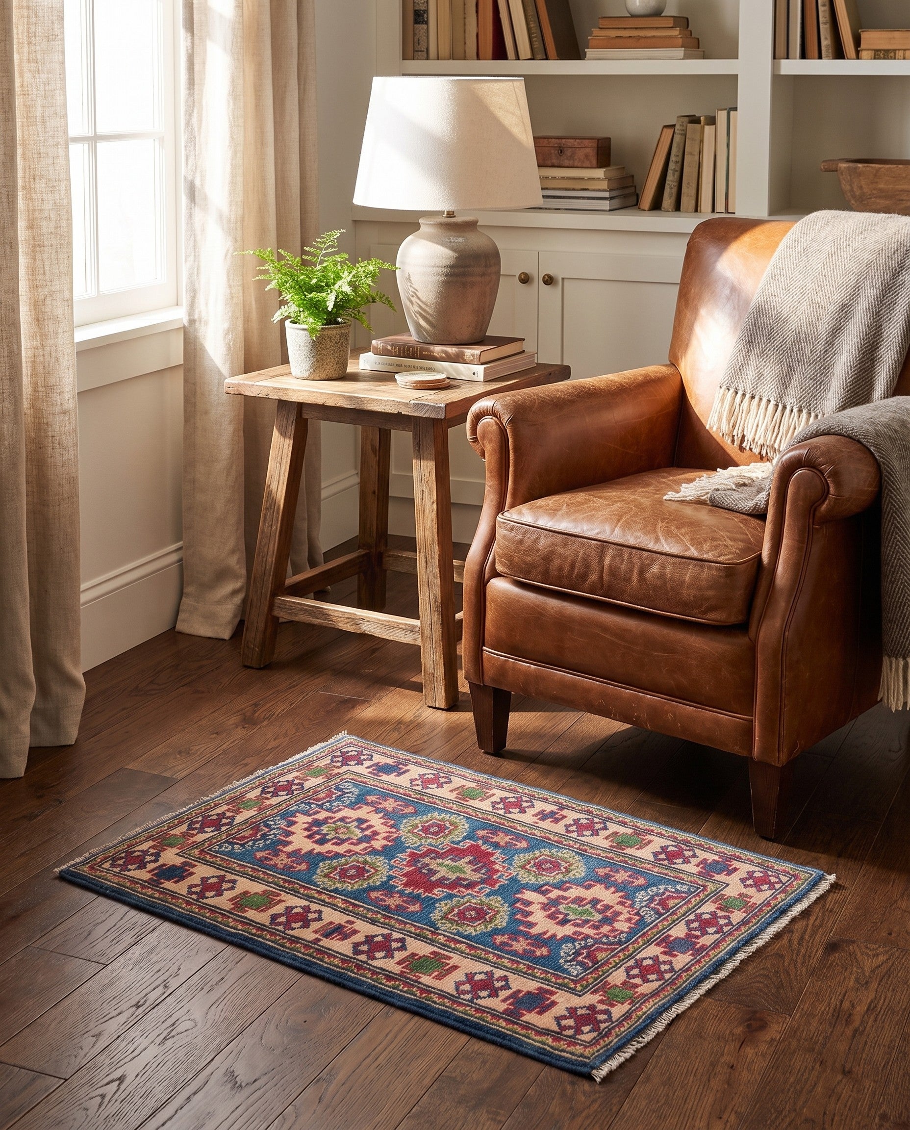 1' 9 x 2' 11 Hand Knotted Kazak Rug