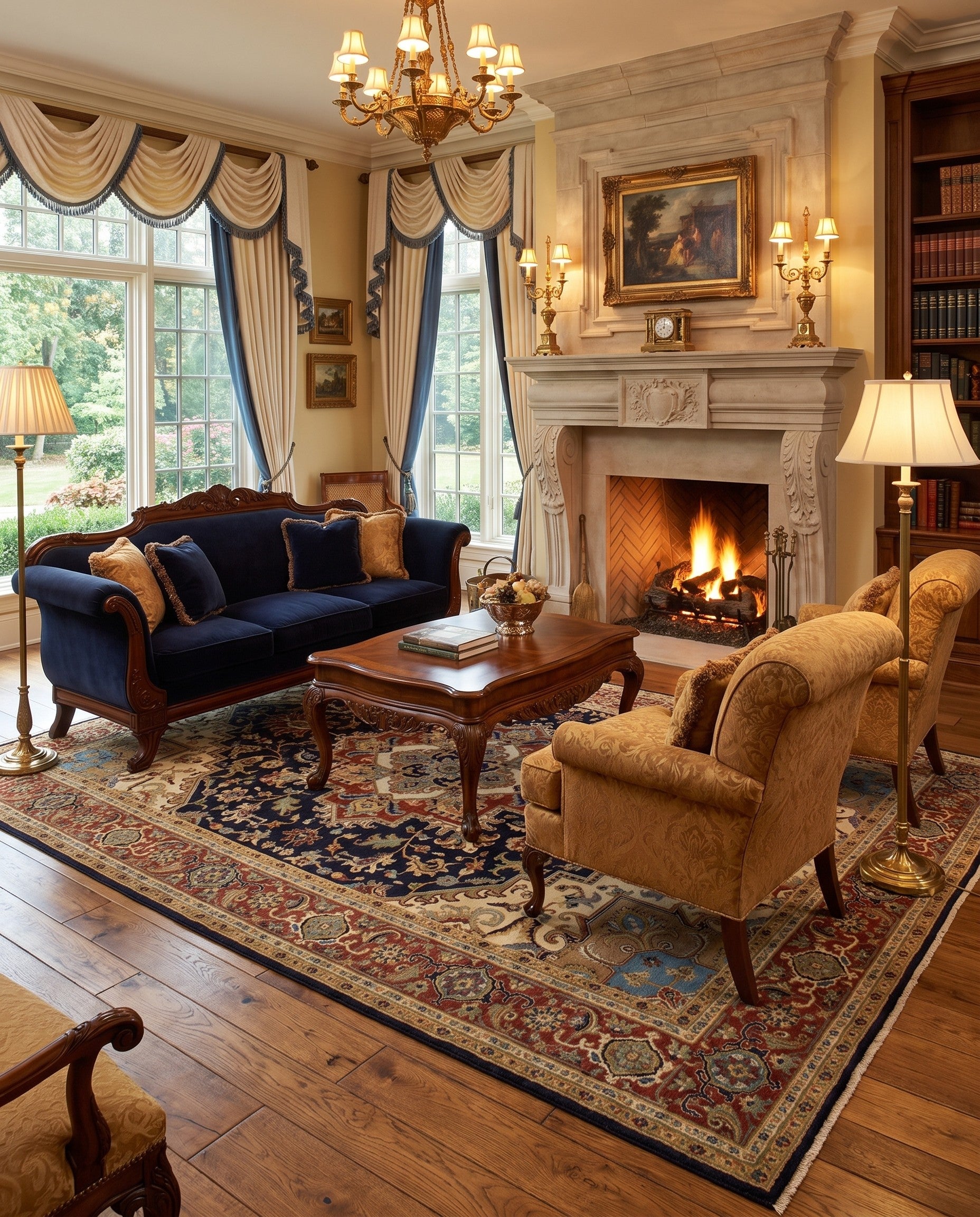 10' 1 x 13' 10 Hand Knotted Ziegler Rug