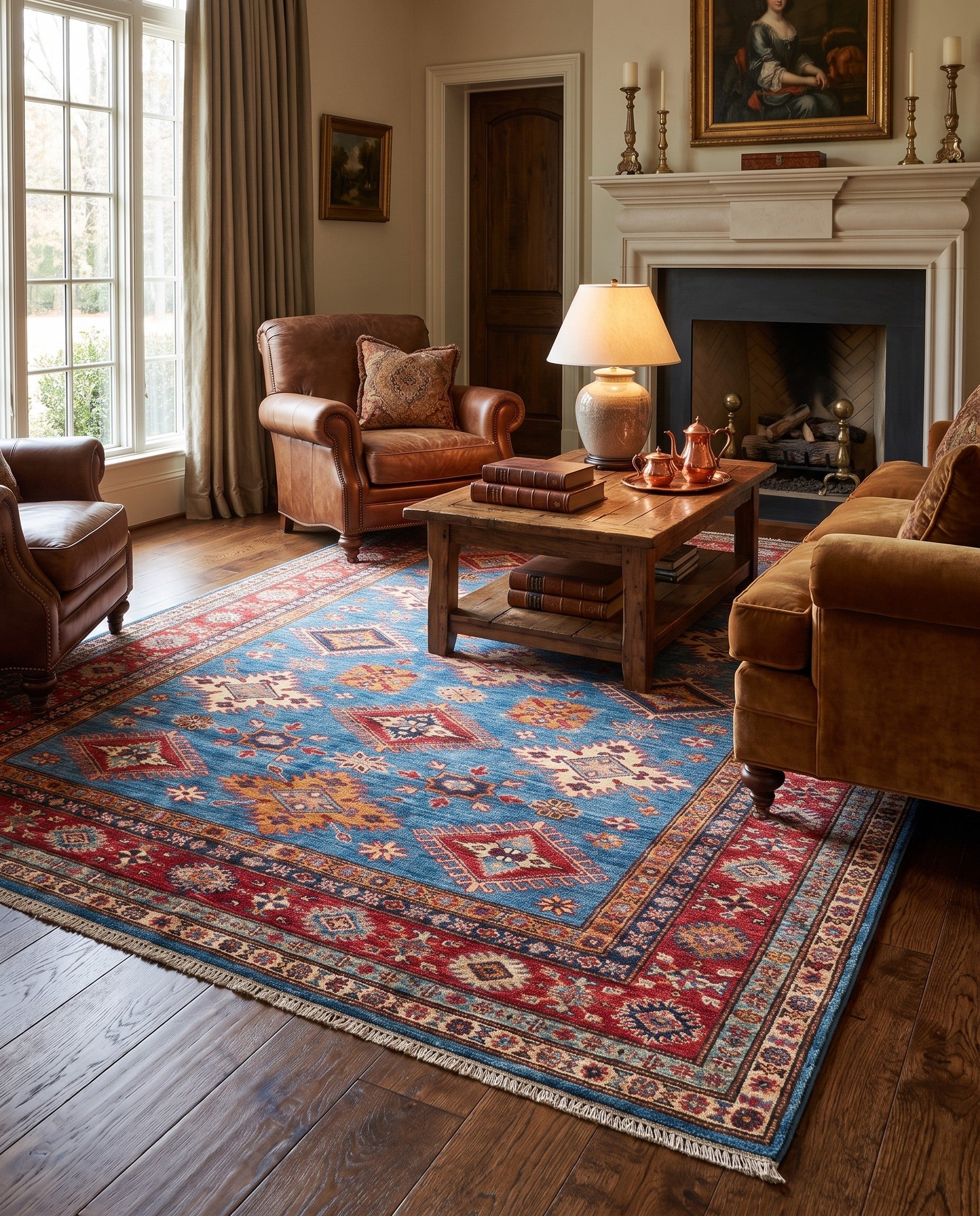 5' 1 x 6' 10 Hand Knotted Kazak Rug