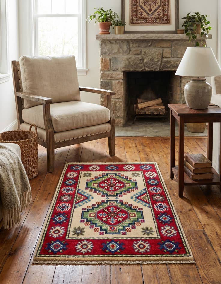 Detail image of 2' 1 x 3' 1 Hand Knotted Kazak Rug