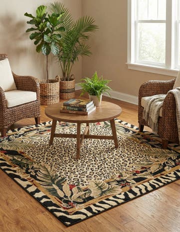 6' x 6' Safari Square Rug