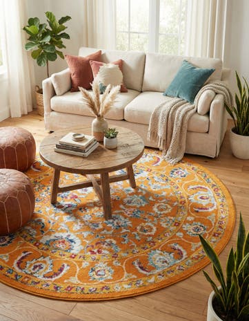7' x 7' Aurelia Round Rug