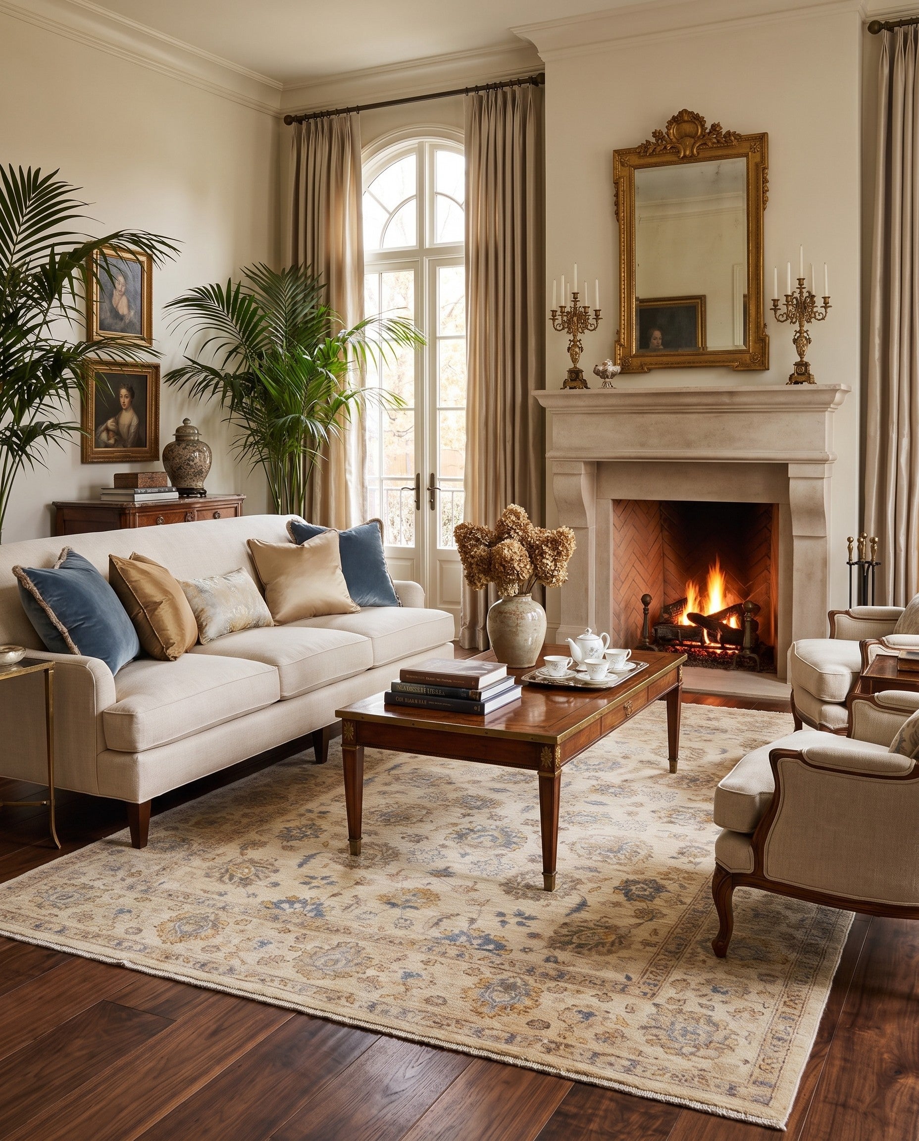 6' 6 x 9' 11 Hand Knotted Ziegler Rug