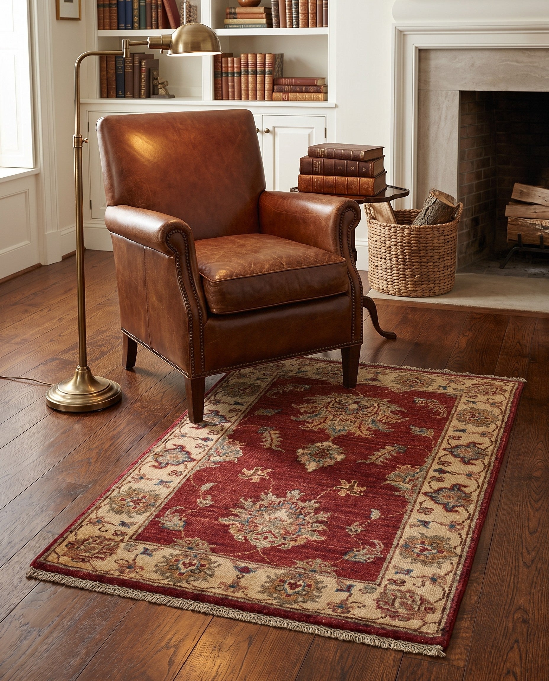 2' 1 x 3' 3 Hand Knotted Ziegler Rug