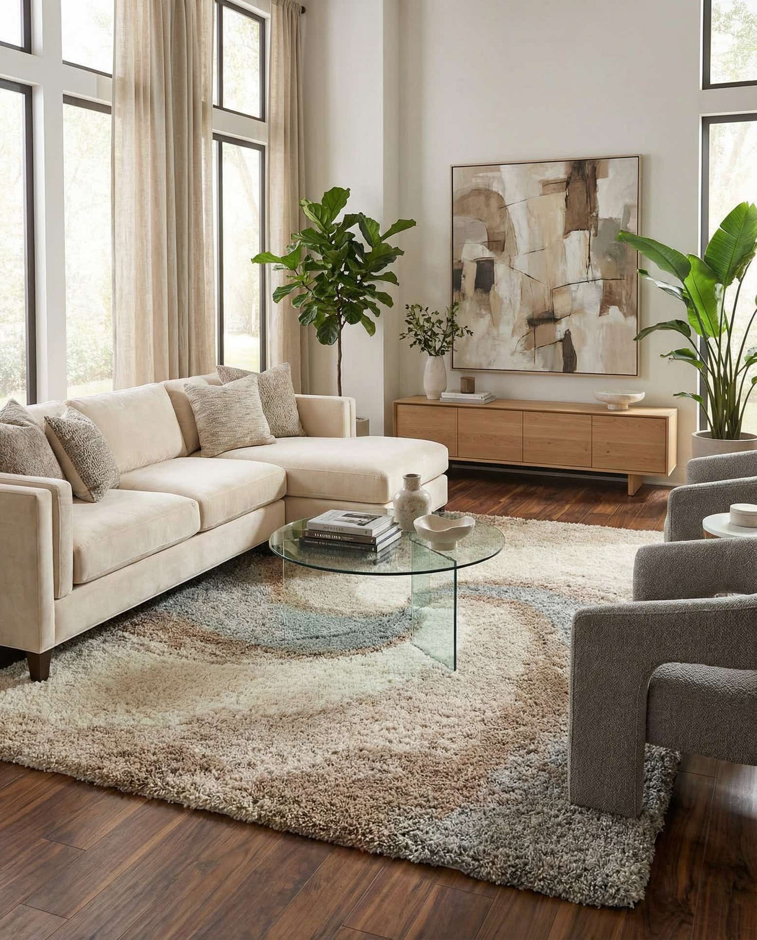 9' x 12' Soft Touch Shag Rug