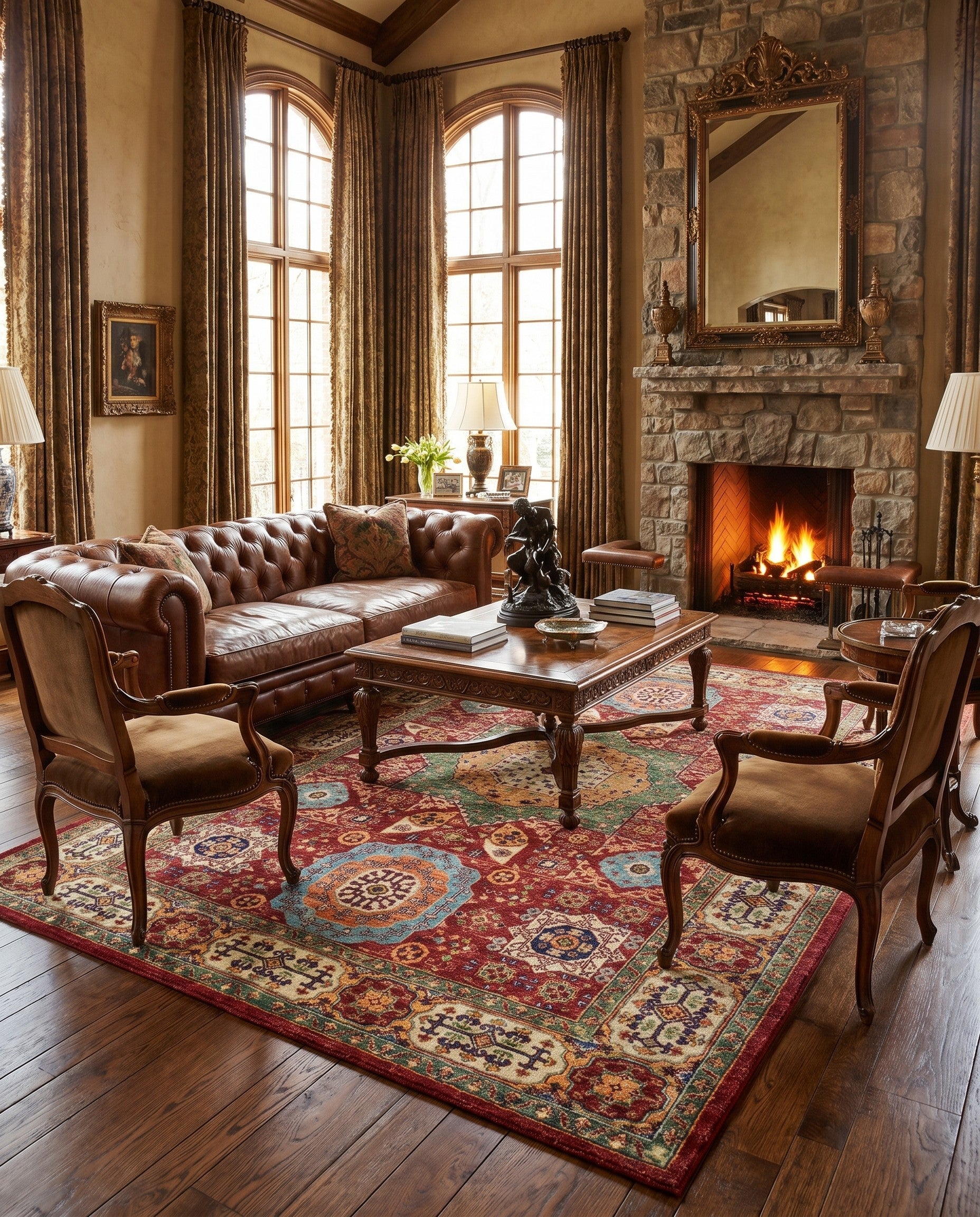 5' 9 x 8' Hand Knotted Ariana Ziegler Rug