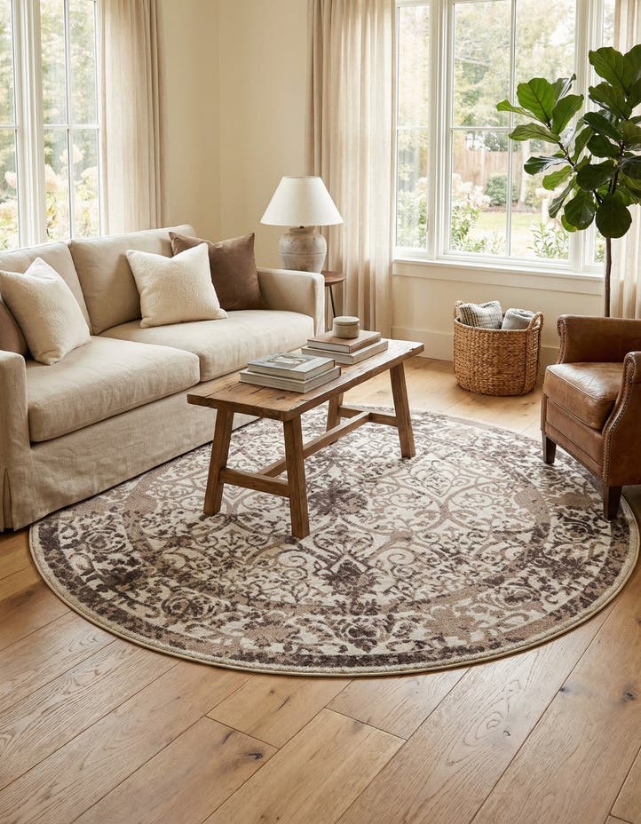 7' 10 x 7' 10 Miranda Round Rug