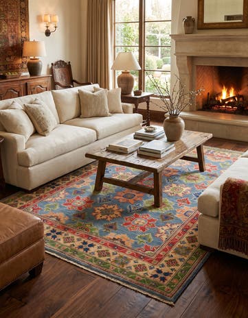 5' 1 x 7' 1 Hand Knotted Kazak Rug