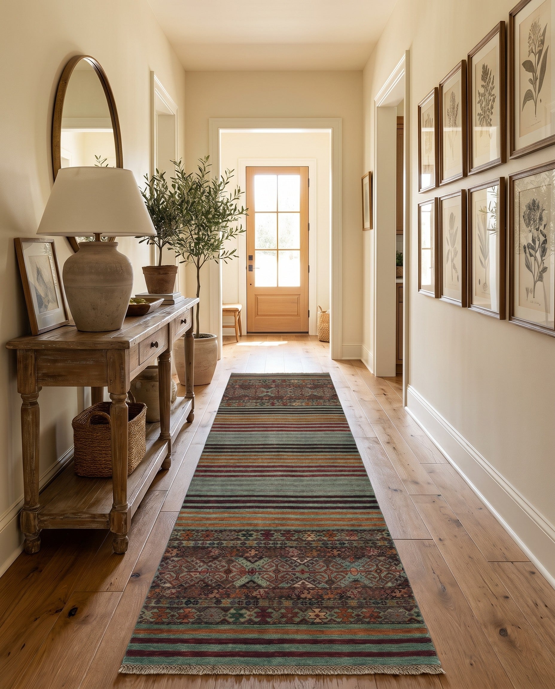2' 9 x 8' 6 Hand Knotted Kazak Runner Rug