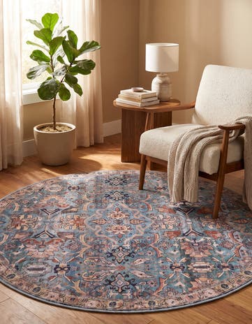 185cm x 185cm Nostalgia Tapis Rond