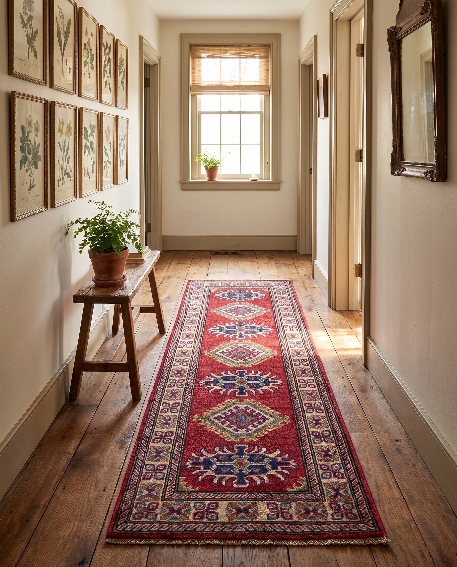 2' x 6' 2 Hand Knotted Kazak Runner Rug
