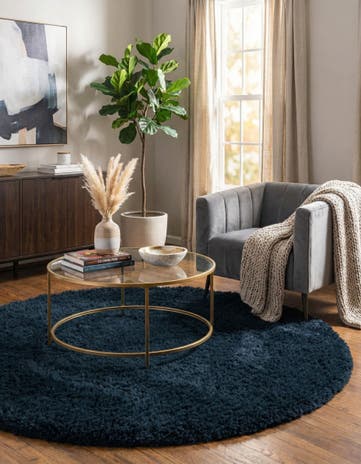 6' x 6' Infinity Shag Round Rug