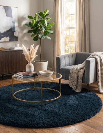 6' x 6' Infinity Shag Round Rug