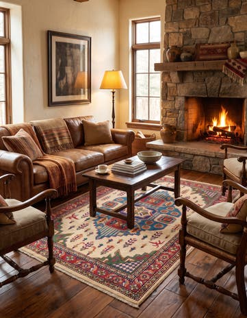 3' 11 x 5' 8 Hand Knotted Kazak Rug