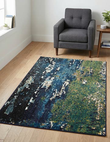 3' 3 x 5' 3 Washable Hyacinth Rug