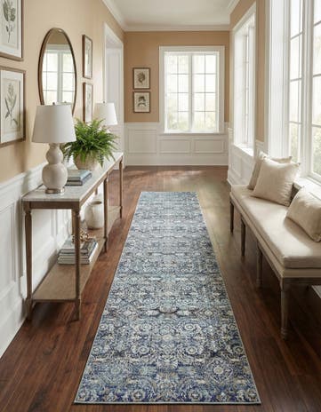 Teal Lexington Runner Rug