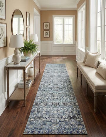 Teal Lexington Runner Rug