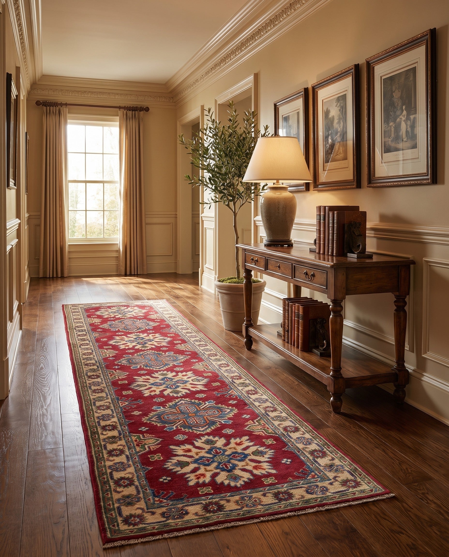 2' 7 x 9' 10 Hand Knotted Kazak Runner Rug