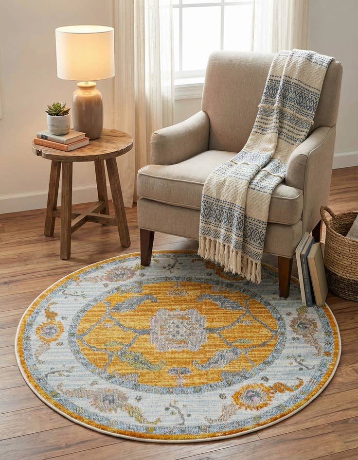 Detail image of 3' 3 x 3' 3 Paragon Round Rug