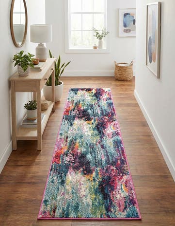 2' x 8' Washable Theia Runner Rug