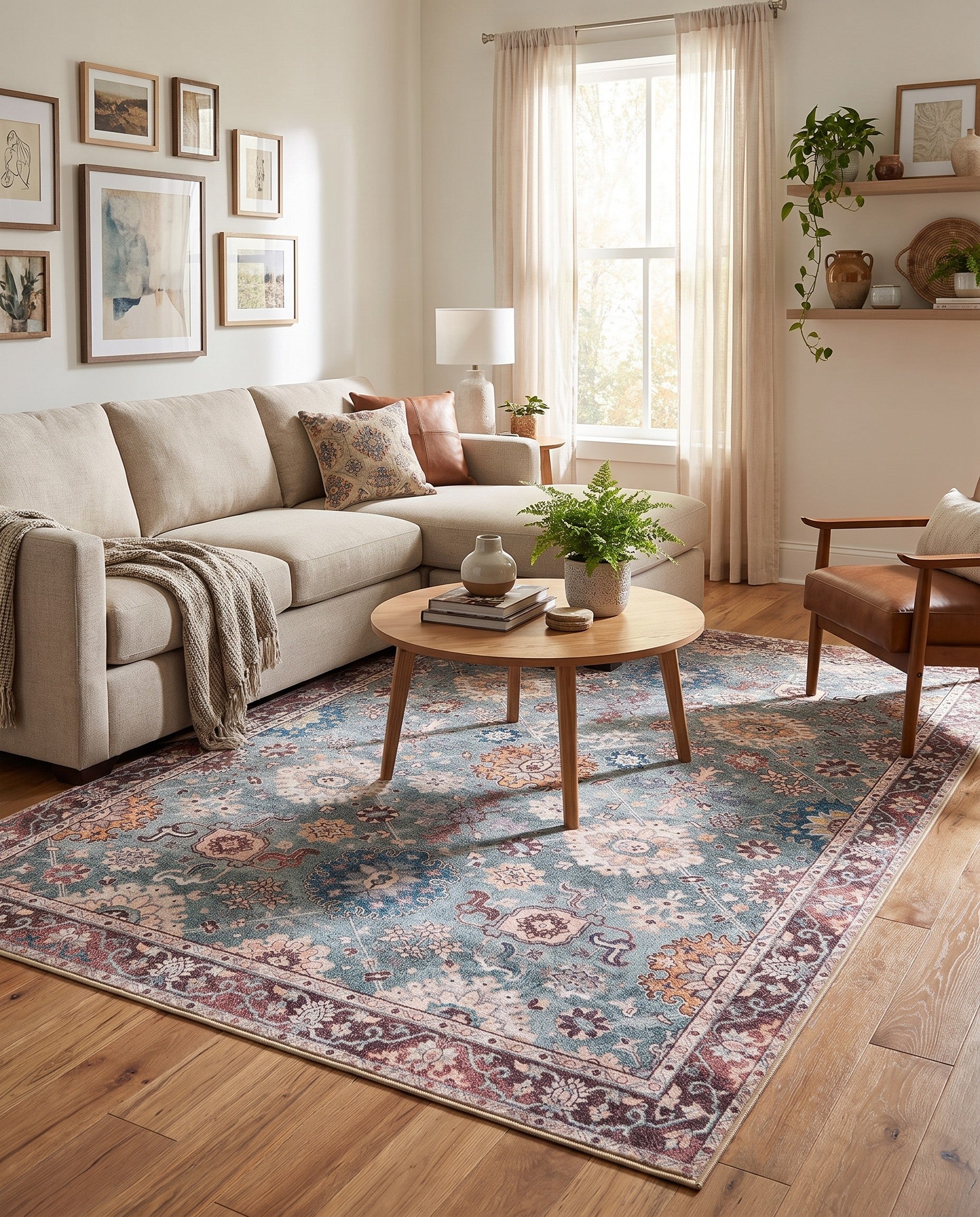6' 1 x 9' Washable Timeless Rug