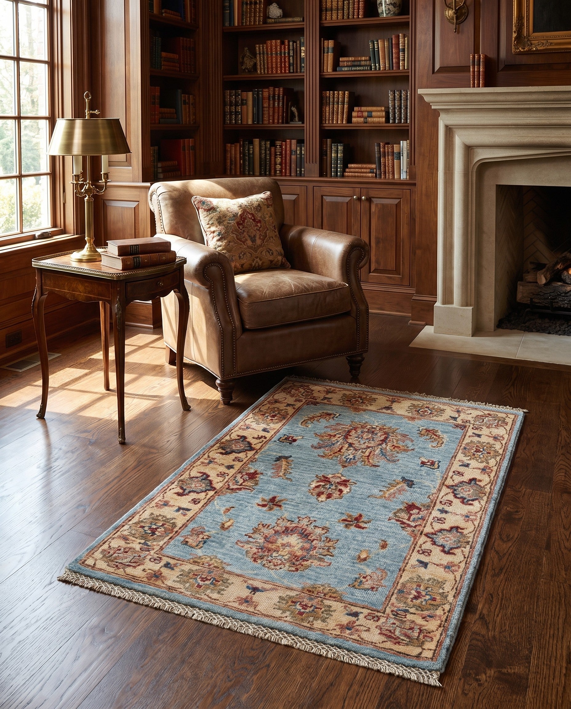 2' 1 x 2' 11 Hand Knotted Ziegler Rug