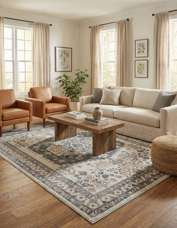Cream Oxford Rug