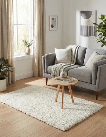 3' x 5' 3 Solid Shag Rug