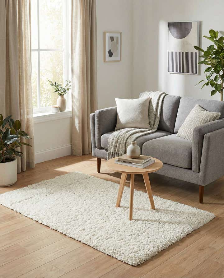 3' x 5' 3 Solid Shag Rug