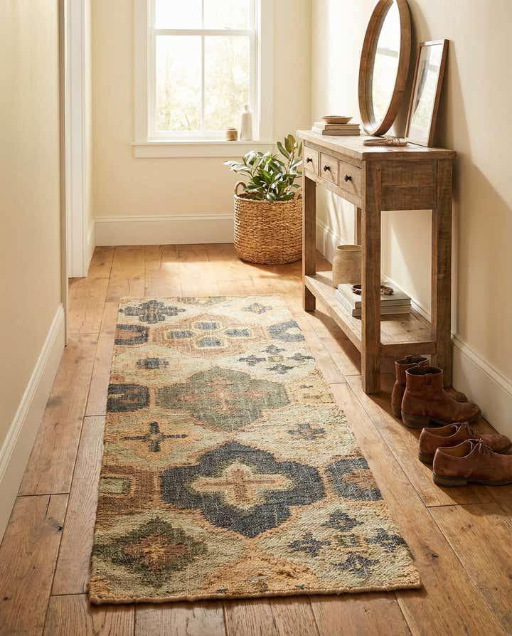 2' x 6' 1 Hand Woven Kala Handwoven Jute Runner Rug