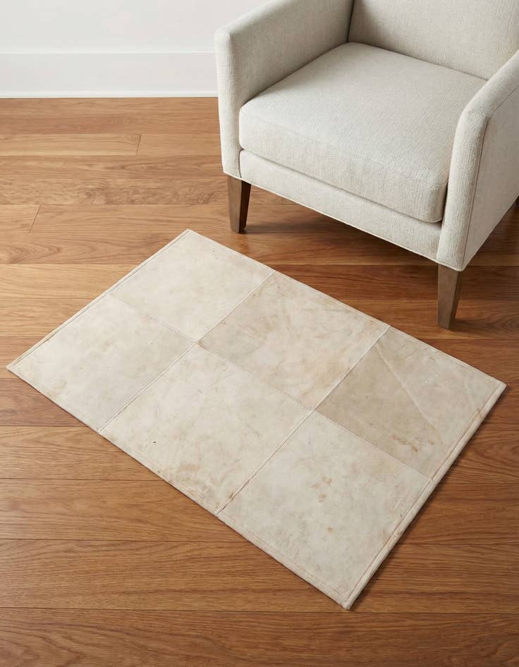 Detail image of 2' x 3' Cowhide Leather Rug