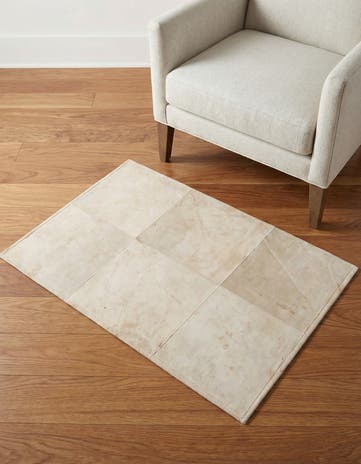 2' x 3' Cowhide Leather Rug
