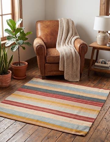 3' 3 x 3' 3 Hand Woven Pillow Wool Square Rug