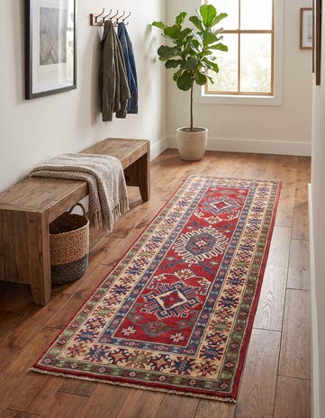 2' x 6' 3 Hand Knotted Kazak Runner Rug