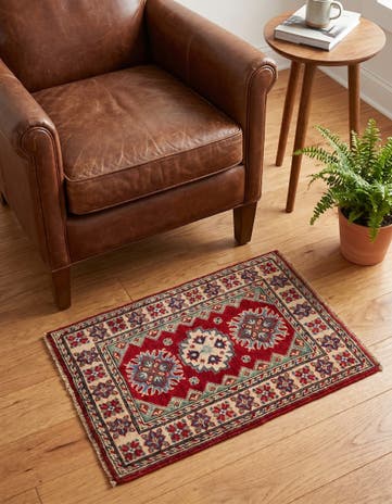2' x 2' 11 Hand Knotted Kazak Rug