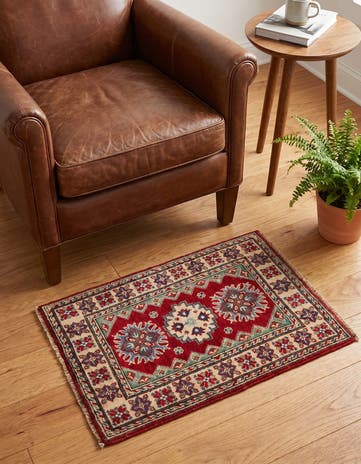 2' x 2' 11 Hand Knotted Kazak Rug