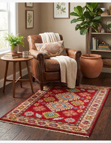 2' 1 x 2' 11 Hand Knotted Kazak Rug