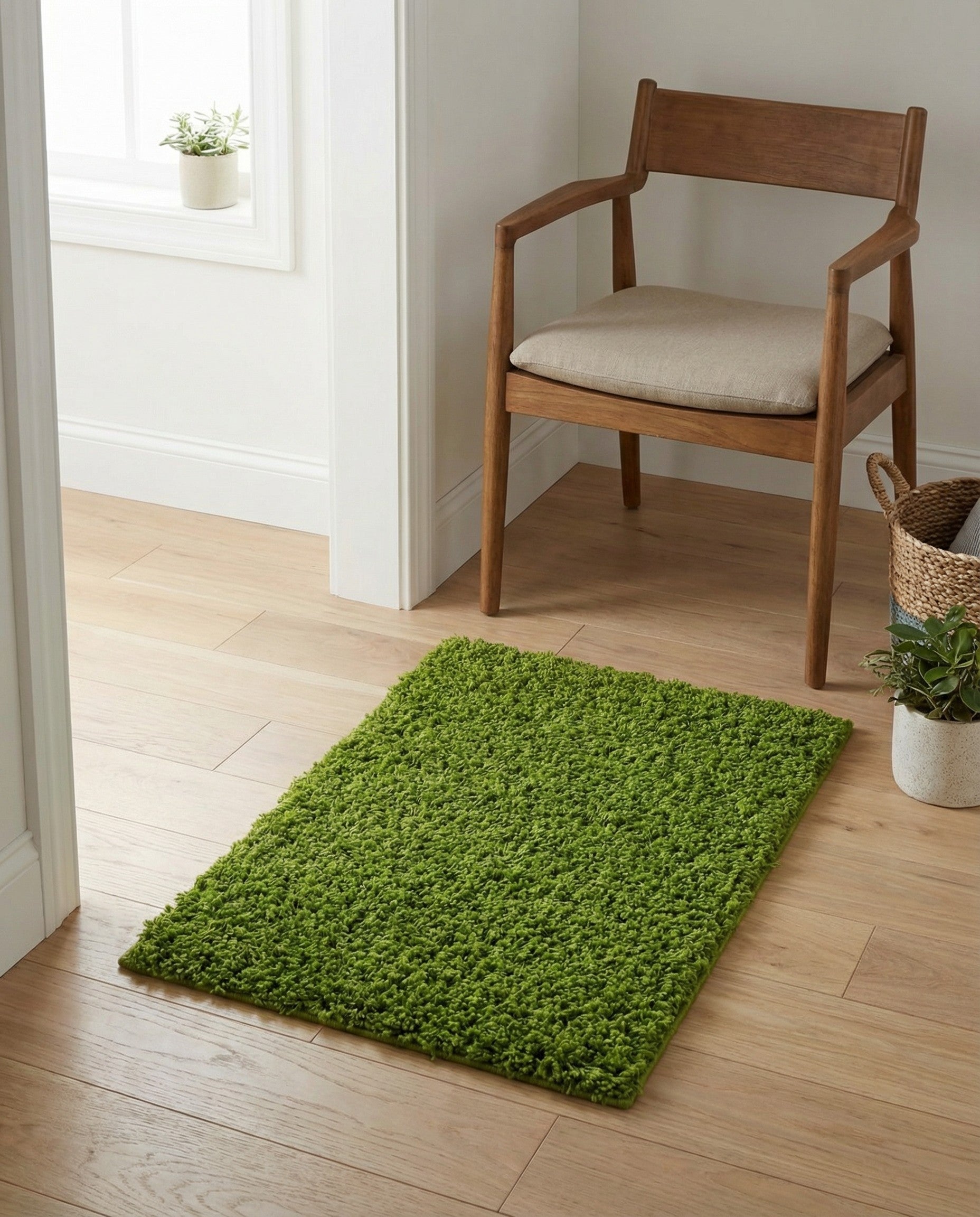 2' x 3' Solid Shag Rug