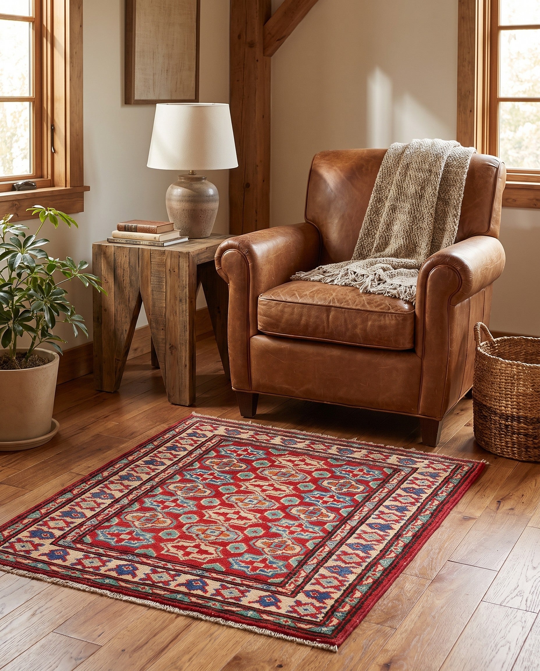 2' 1 x 3' Hand Knotted Kazak Rug