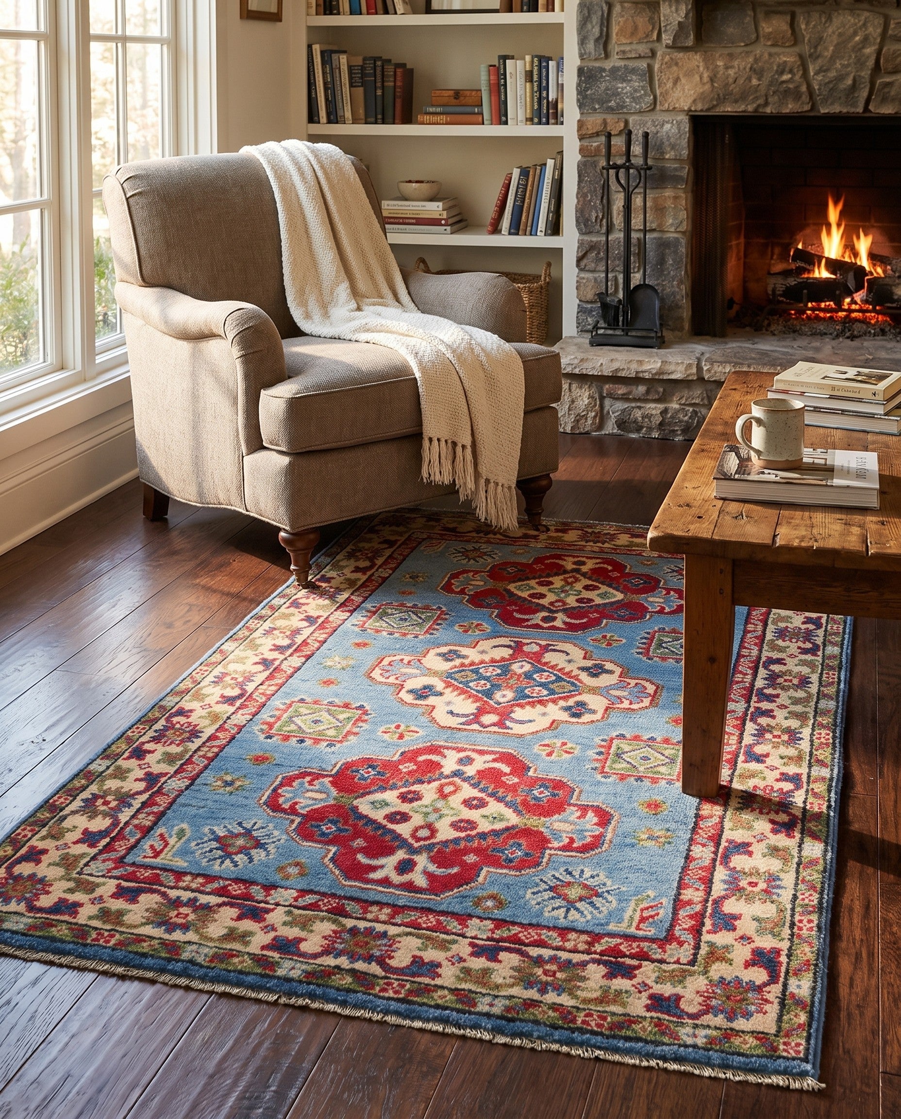 2' 8 x 4' 2 Hand Knotted Kazak Rug