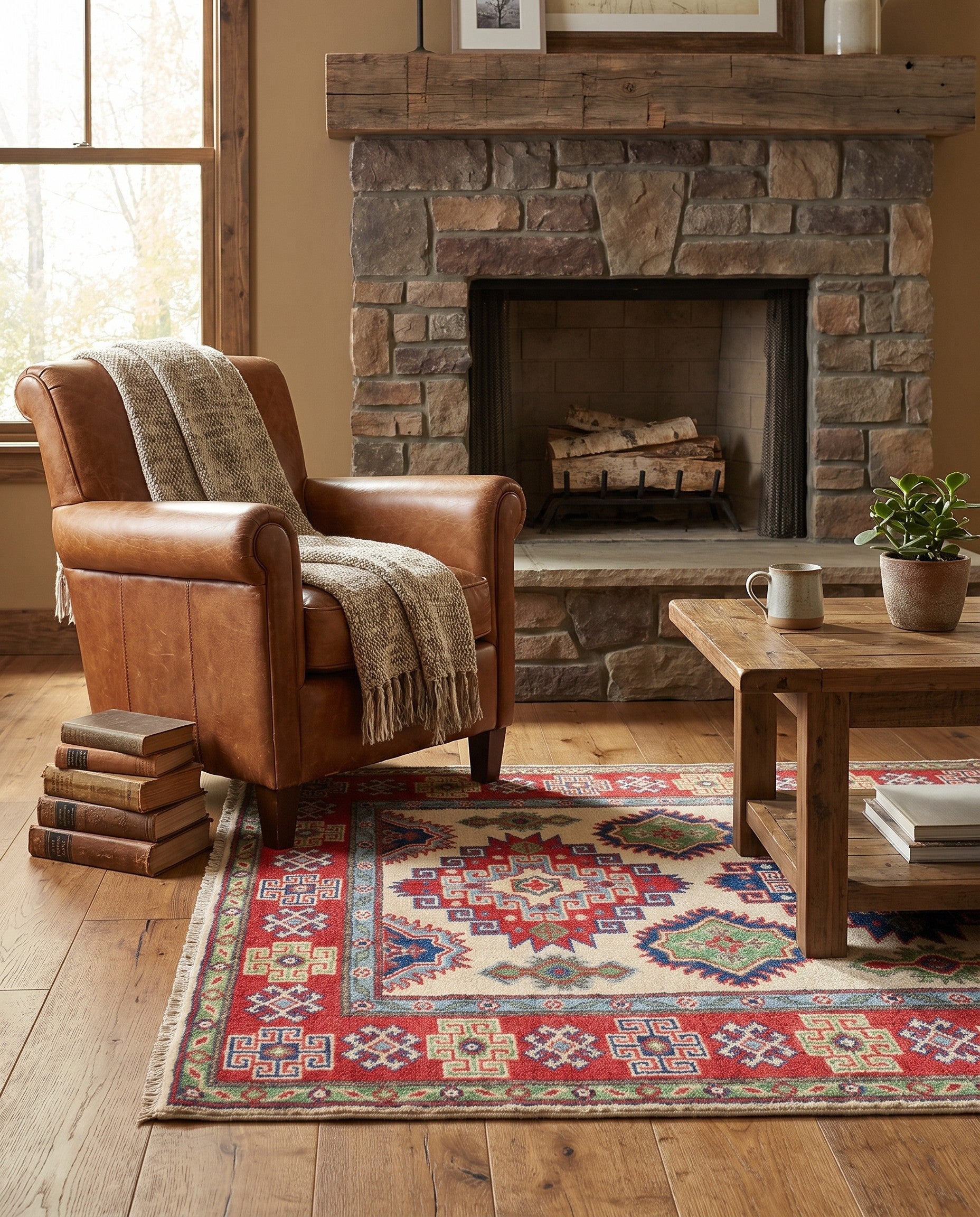 3' 3 x 5' 1 Hand Knotted Kazak Rug