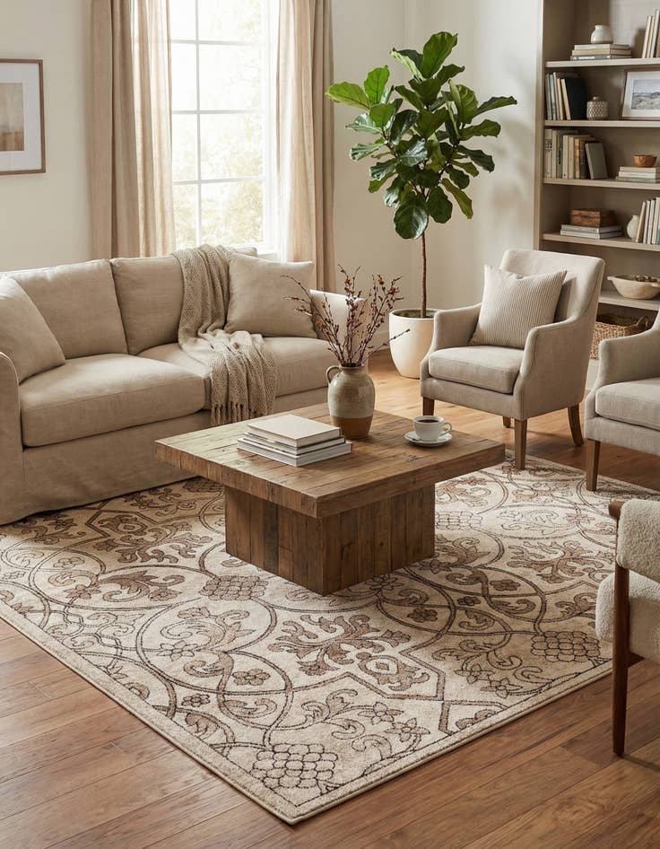 Detail image of 6' x 6' Himalaya Square Rug