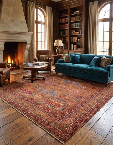 8' 4 x 10' 6 Hand Knotted Kazak Rug