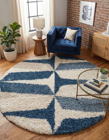 10' x 10' Athena Shag Round Rug