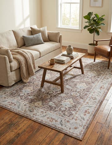 6' 1 x 9' Washable Timeless Rug