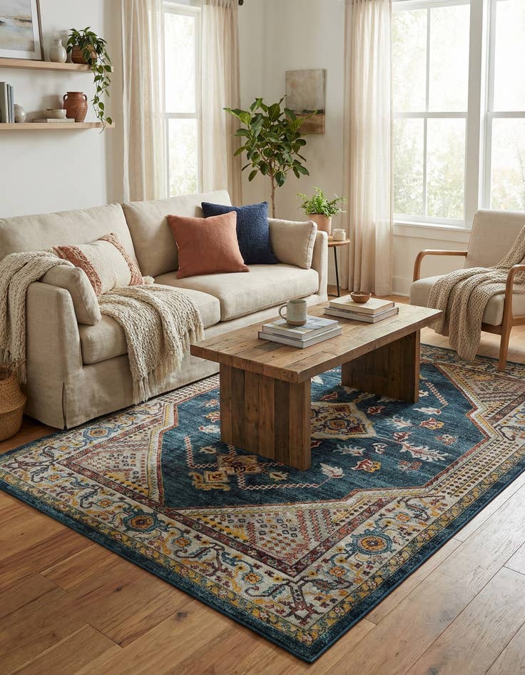 Detail image of 6' x 9' Kamala Washable Rug