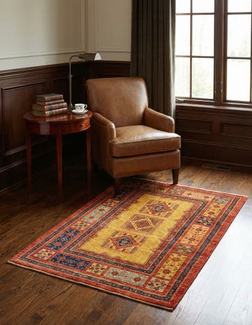 3' 7 x 5' 5 Kashkuli Wool Rug