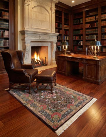 3' 3 x 5' 1 Ghom Silk Rug