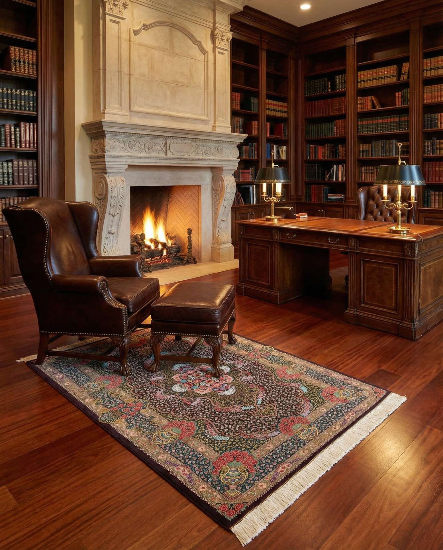 3' 3 x 5' 1 Ghom Silk Rug