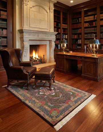 3' 3 x 5' 1 Ghom Silk Rug
